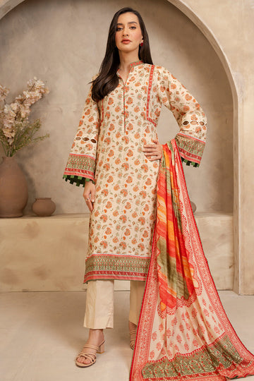 Zellbury | Unstitched 2 Piece Lawn | Shirt Dupatta - 0086 - House Of Hania