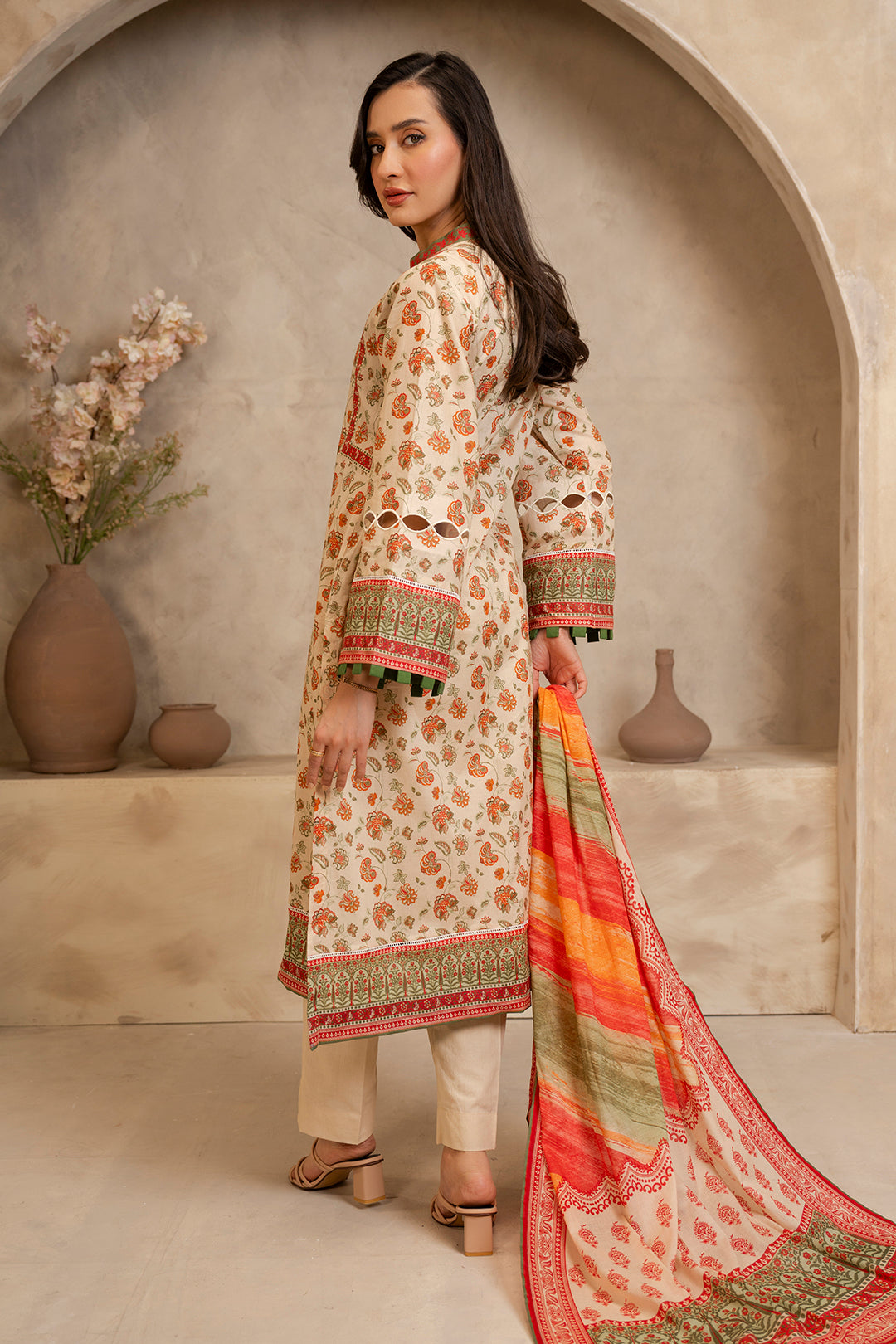 Zellbury | Unstitched 2 Piece Lawn | Shirt Dupatta - 0086 - House Of Hania
