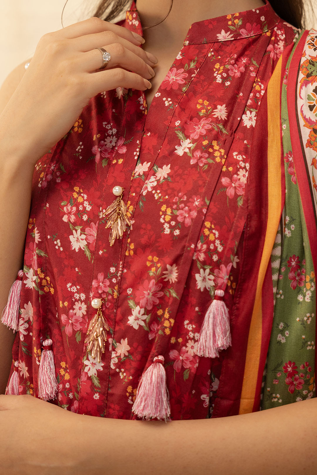 Zellbury | Unstitched 2 Piece Lawn | Shirt Dupatta - 0087 - House Of Hania