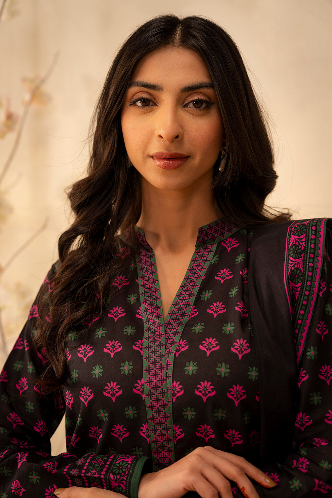 Zellbury | Unstitched 2 Piece Lawn | Shirt Dupatta - 0088 - House Of Hania