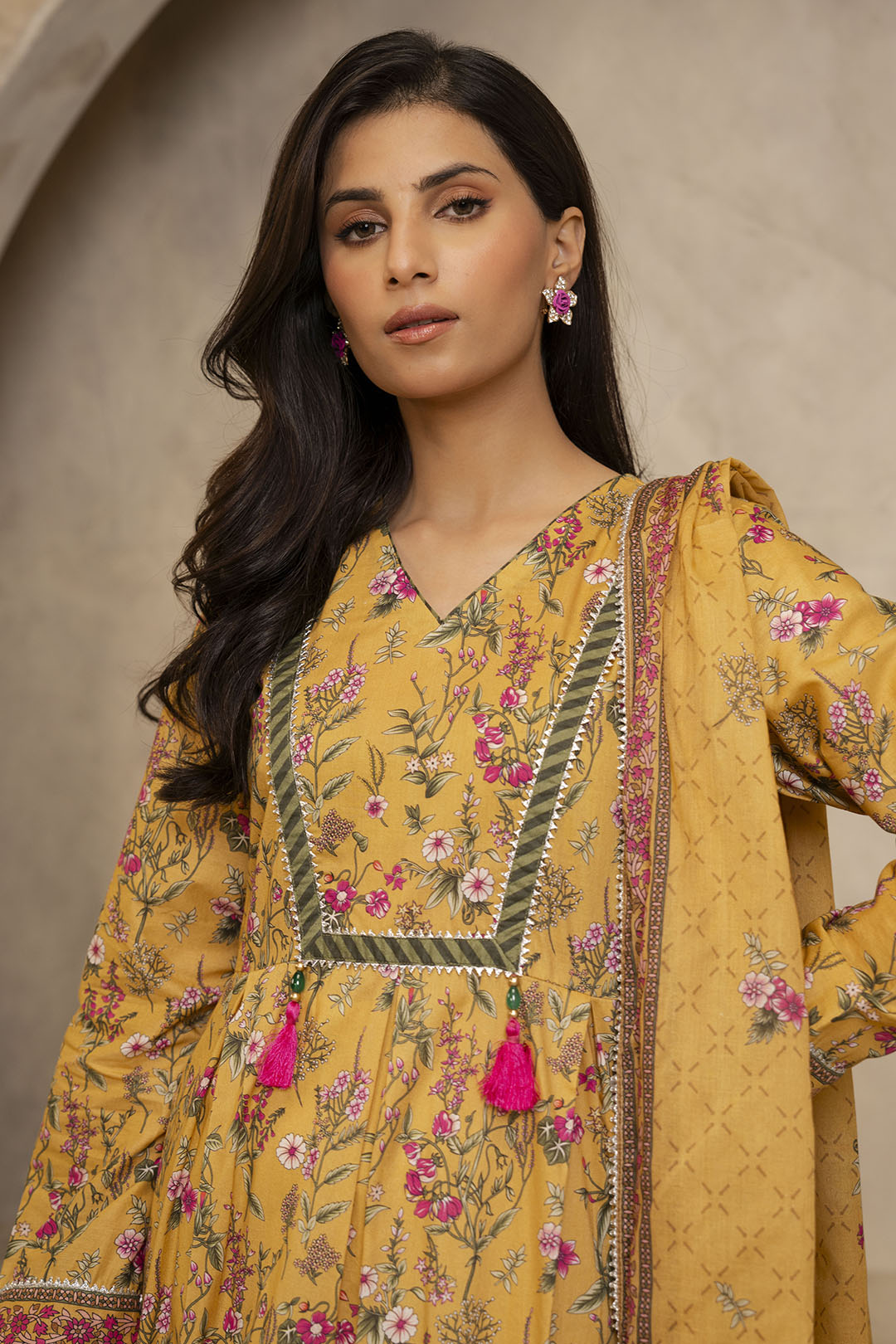 Zellbury | Unstitched 2 Piece Lawn | Shirt Dupatta - 0159 - House Of Hania