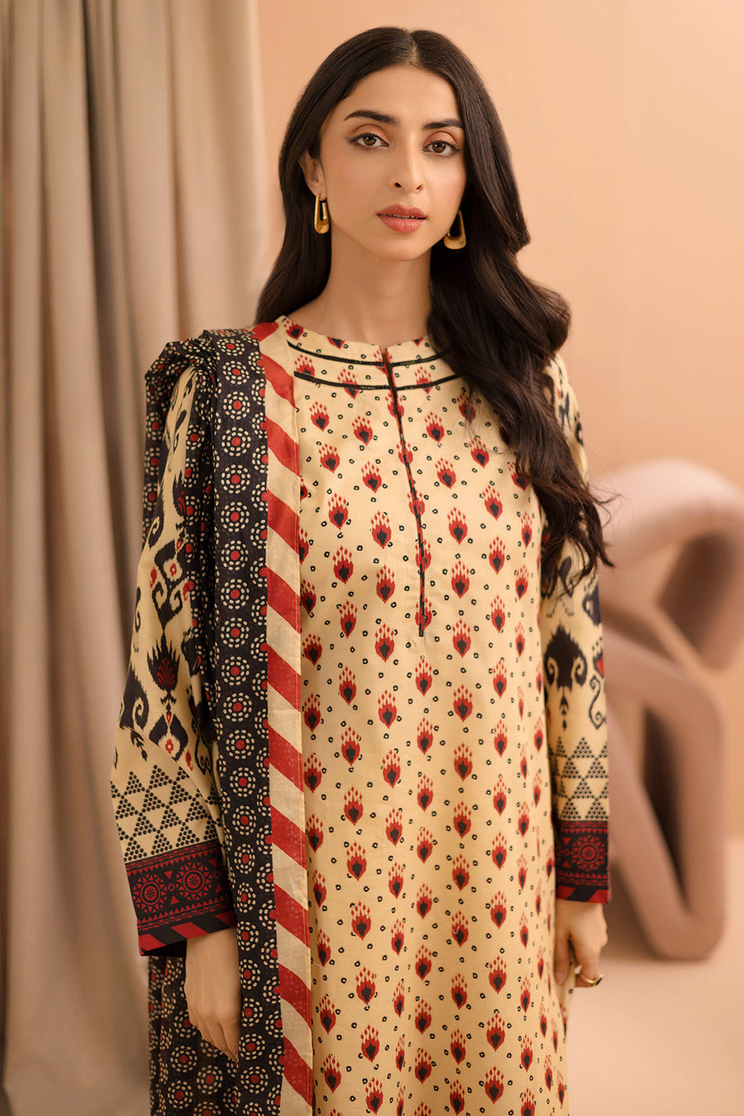 Zellbury | Unstitched 2 Piece Lawn | Shirt Dupatta - 0160 - House Of Hania