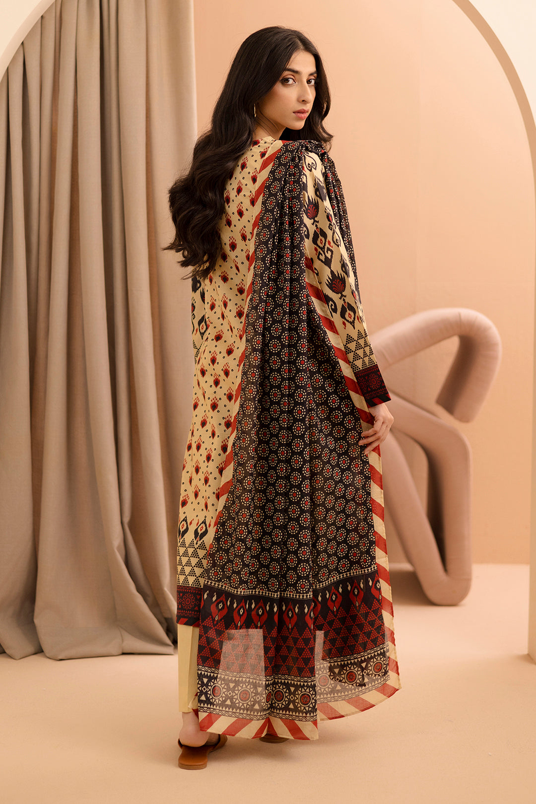 Zellbury | Unstitched 2 Piece Lawn | Shirt Dupatta - 0160 - House Of Hania