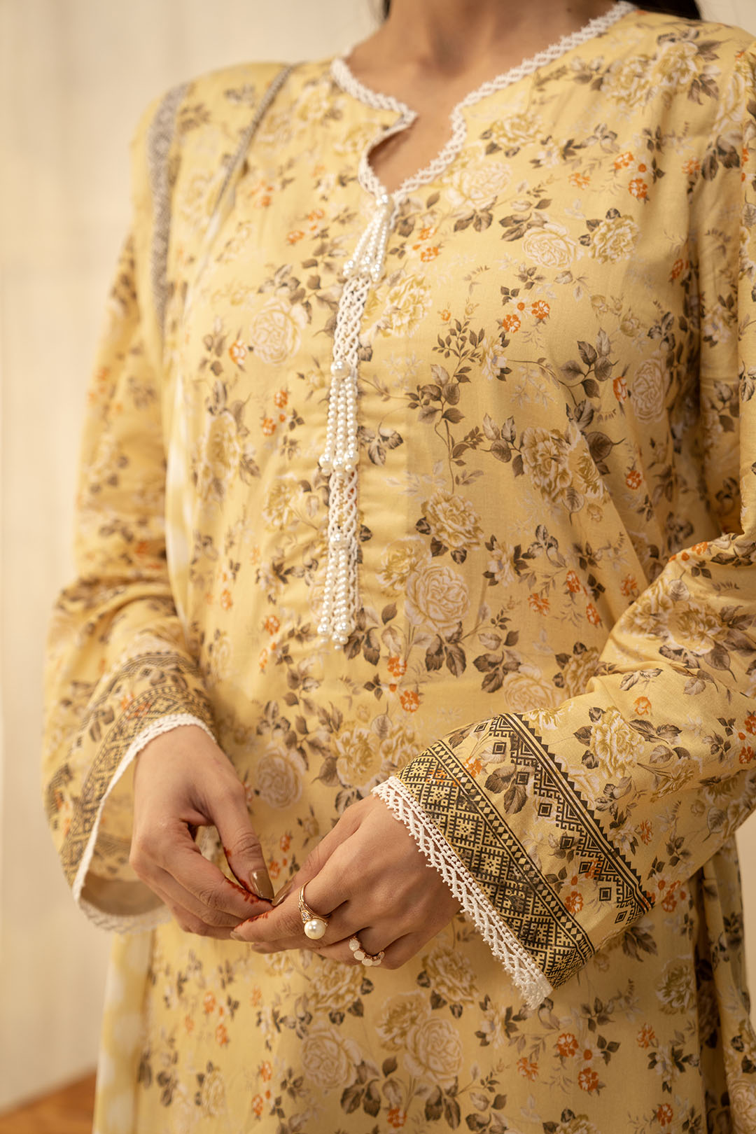 Zellbury | Unstitched 2 Piece Lawn | Shirt Dupatta - 0225 - House Of Hania