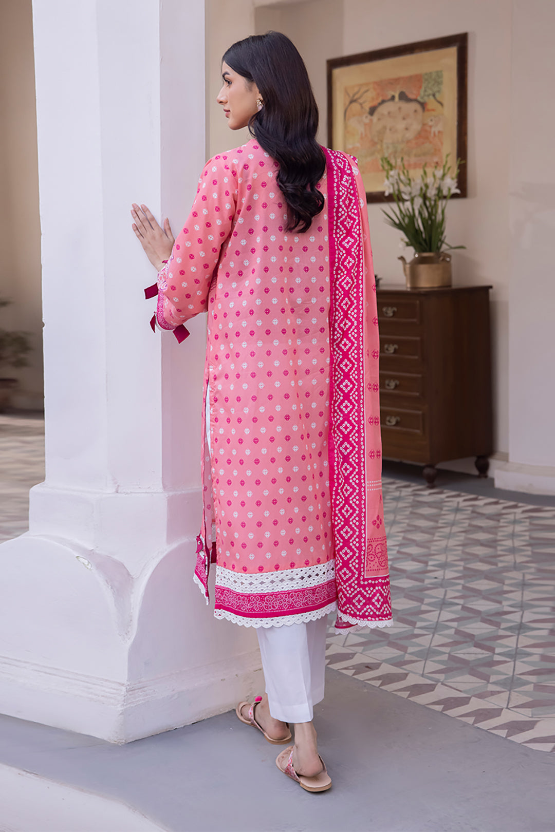 Zellbury | Unstitched 2 Piece Lawn | Shirt Dupatta - 1014 - House Of Hania