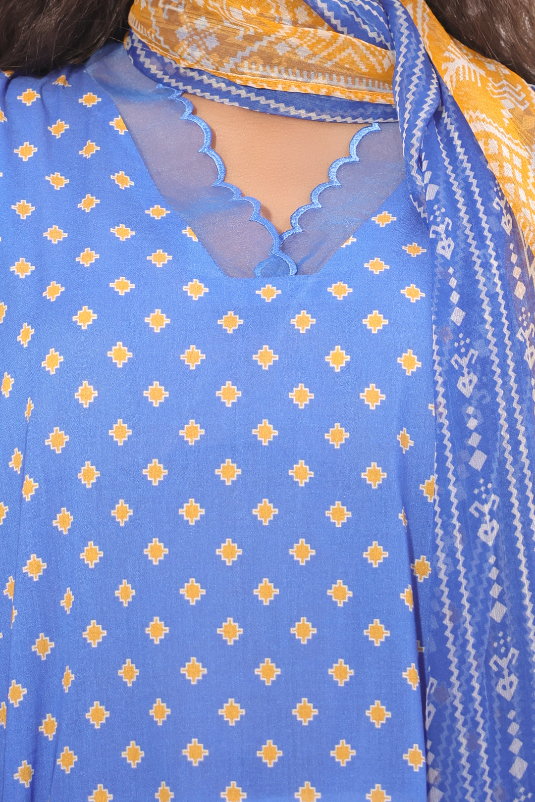 Zellbury | Unstitched 2 Piece Lawn | Shirt Dupatta - 1151 - House Of Hania