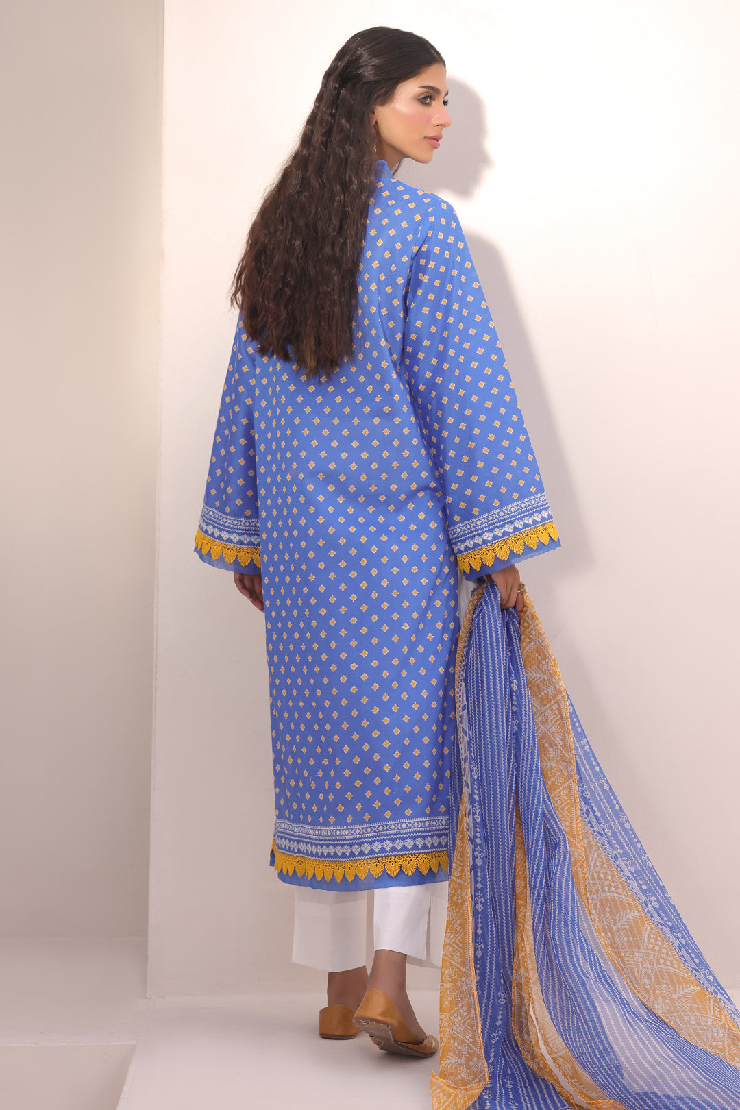 Zellbury | Unstitched 2 Piece Lawn | Shirt Dupatta - 1151 - House Of Hania