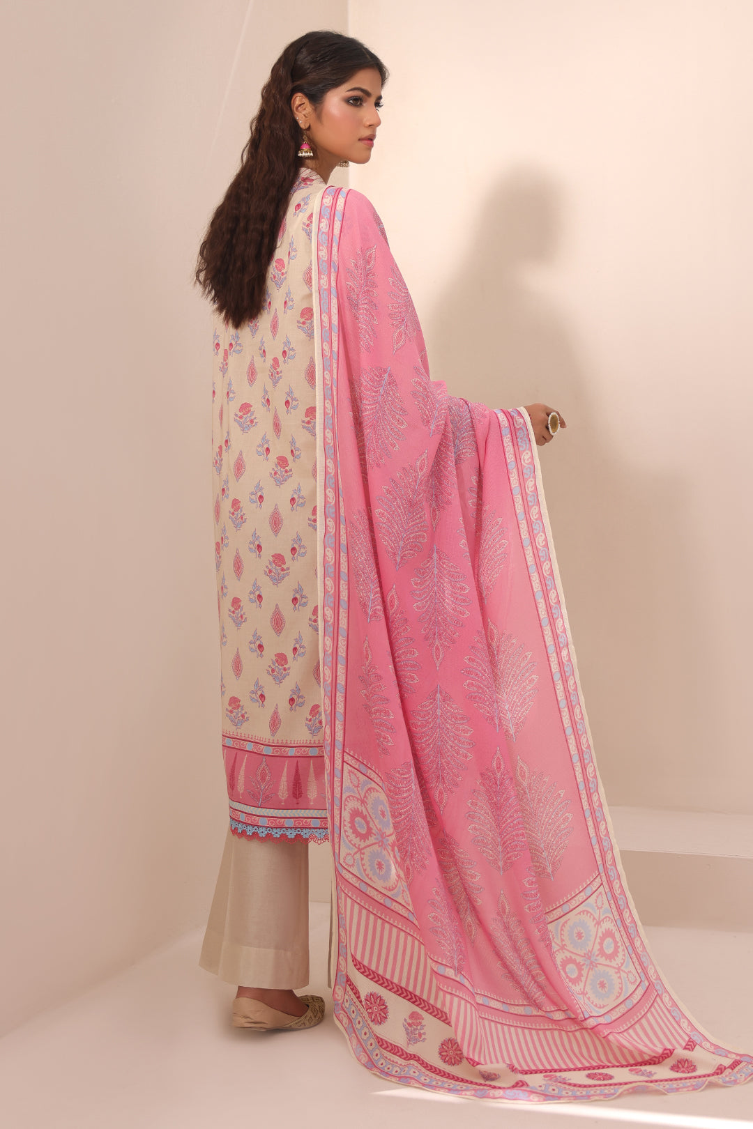 Zellbury | Unstitched 2 Piece Lawn | Shirt Dupatta - 1152 - House Of Hania