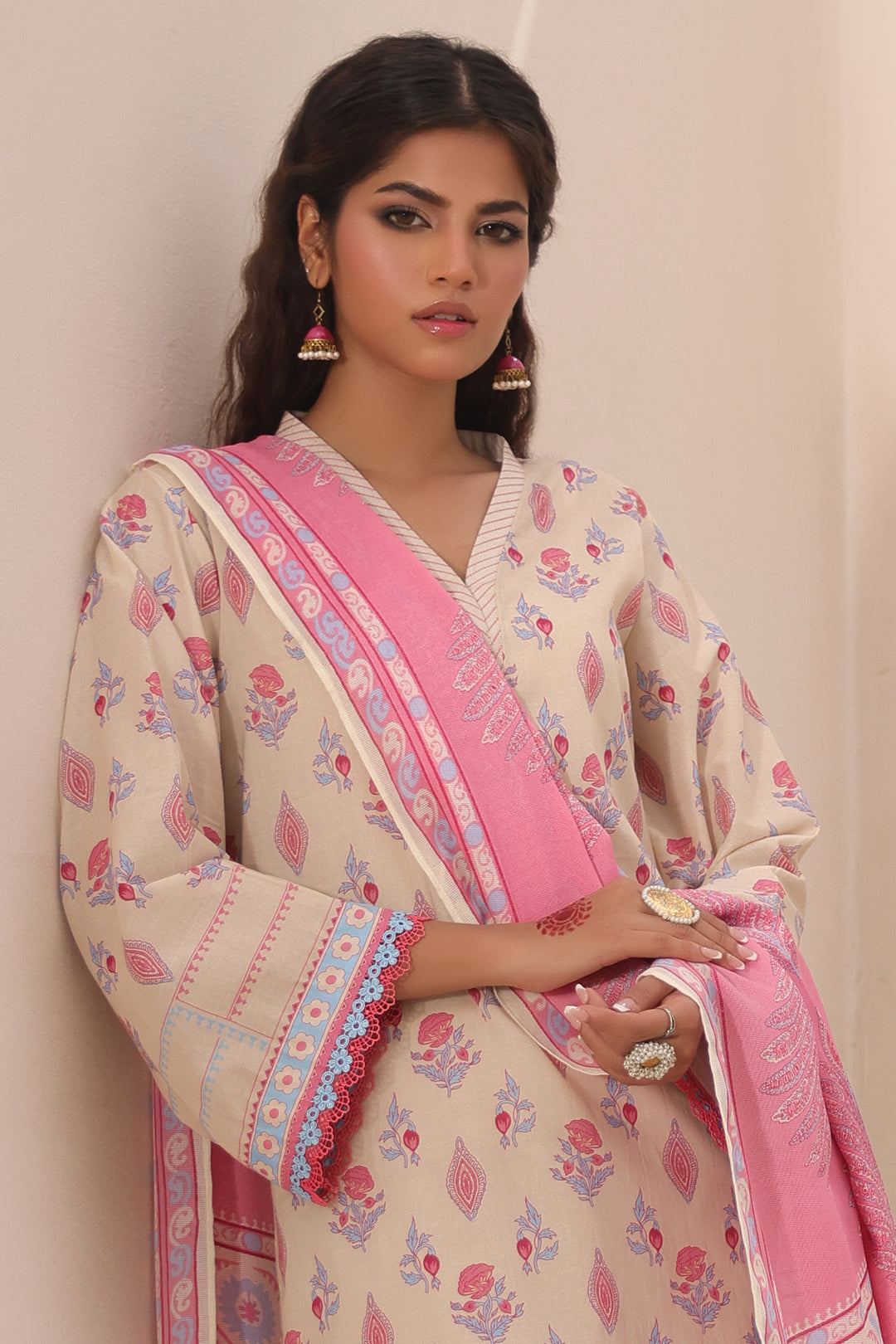 Zellbury | Unstitched 2 Piece Lawn | Shirt Dupatta - 1152 - House Of Hania