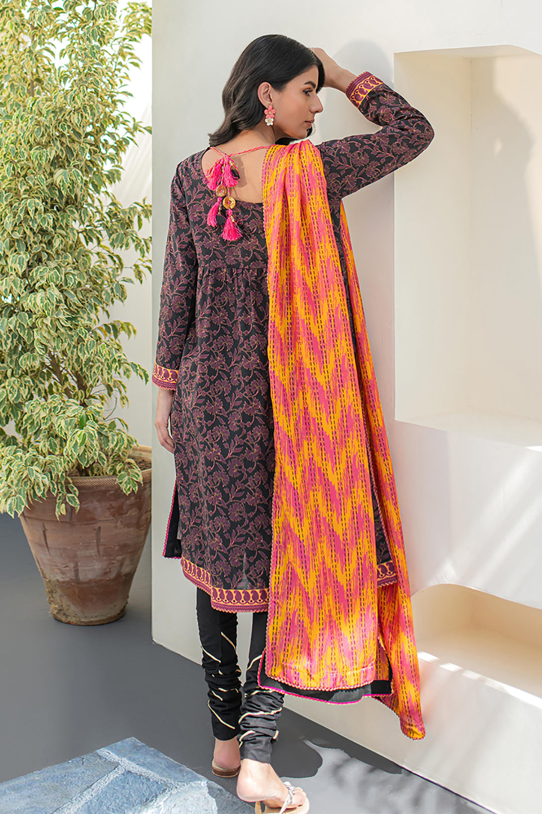 Zellbury | Unstitched 2 Piece Lawn | Shirt Dupatta - 1153 - House Of Hania