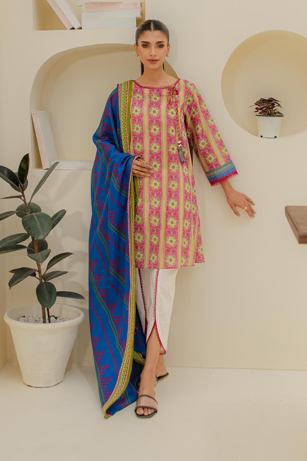 Zellbury | Unstitched 2 Piece Lawn | Shirt Dupatta - 1156 - House Of Hania