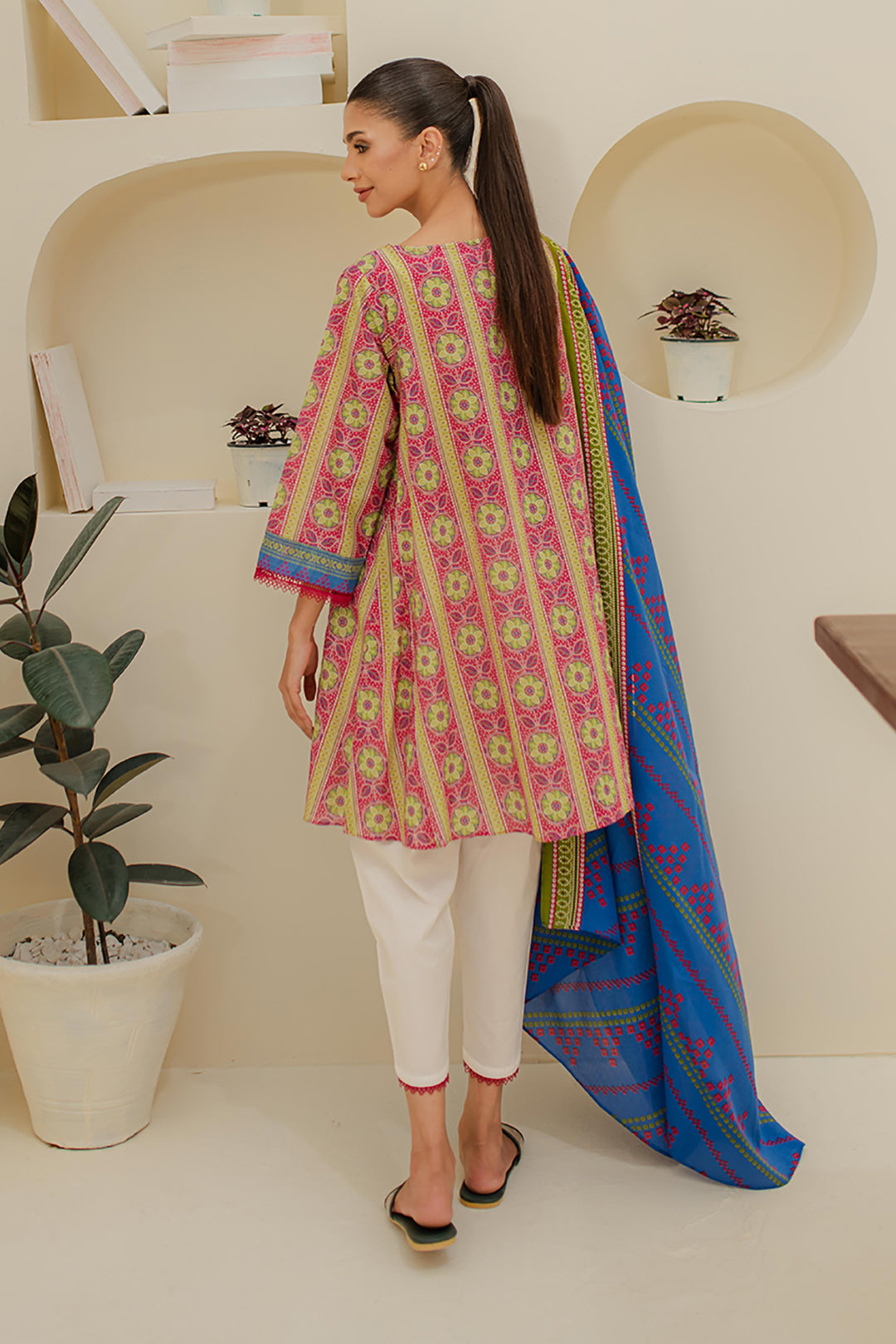 Zellbury | Unstitched 2 Piece Lawn | Shirt Dupatta - 1156 - House Of Hania