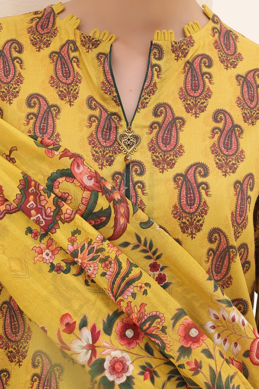 Zellbury | Unstitched 2 Piece Lawn | Shirt Dupatta - 1164 - House Of Hania