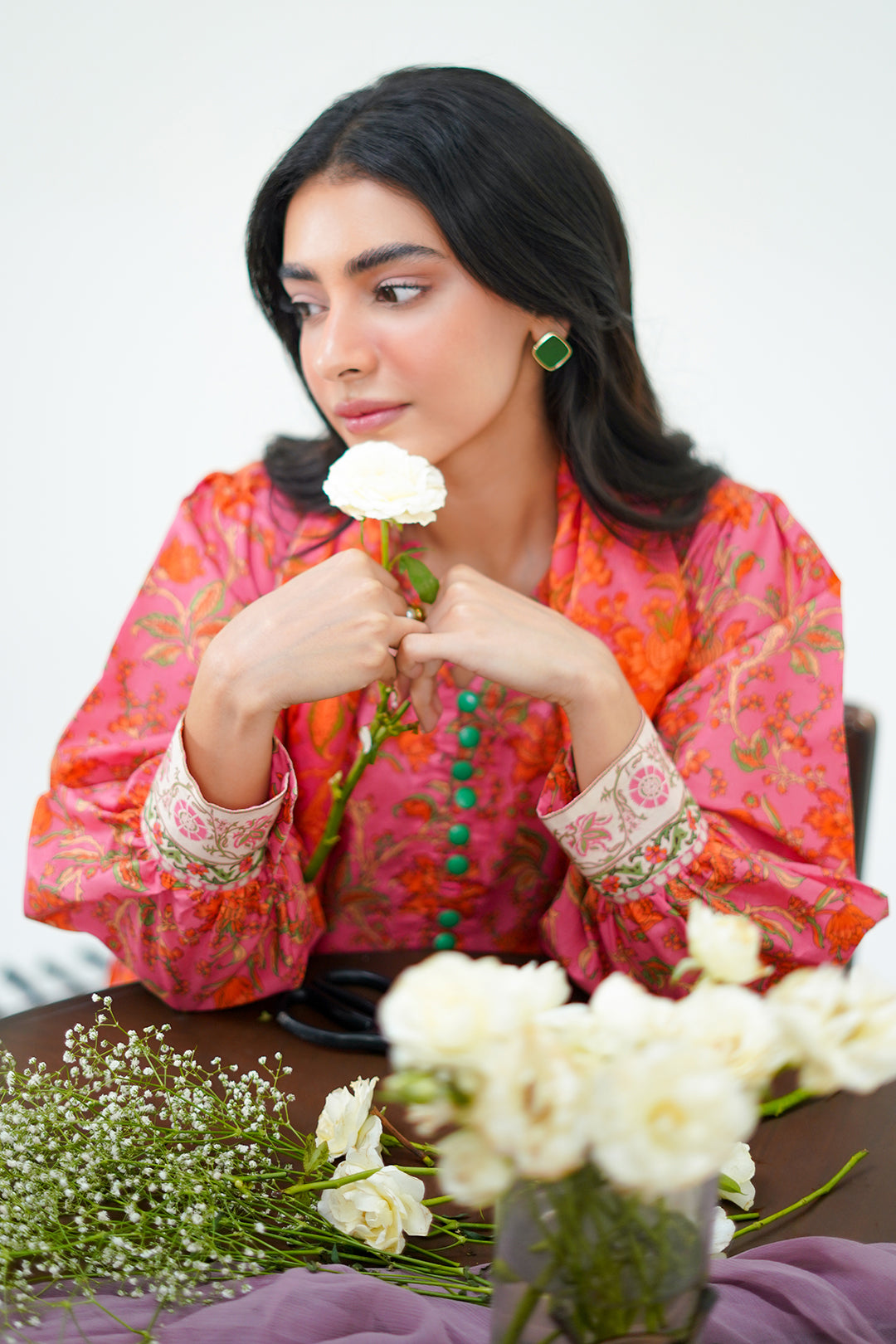 Zellbury | Unstitched 2 Piece Lawn | Shirt Dupatta - 1301 - House Of Hania