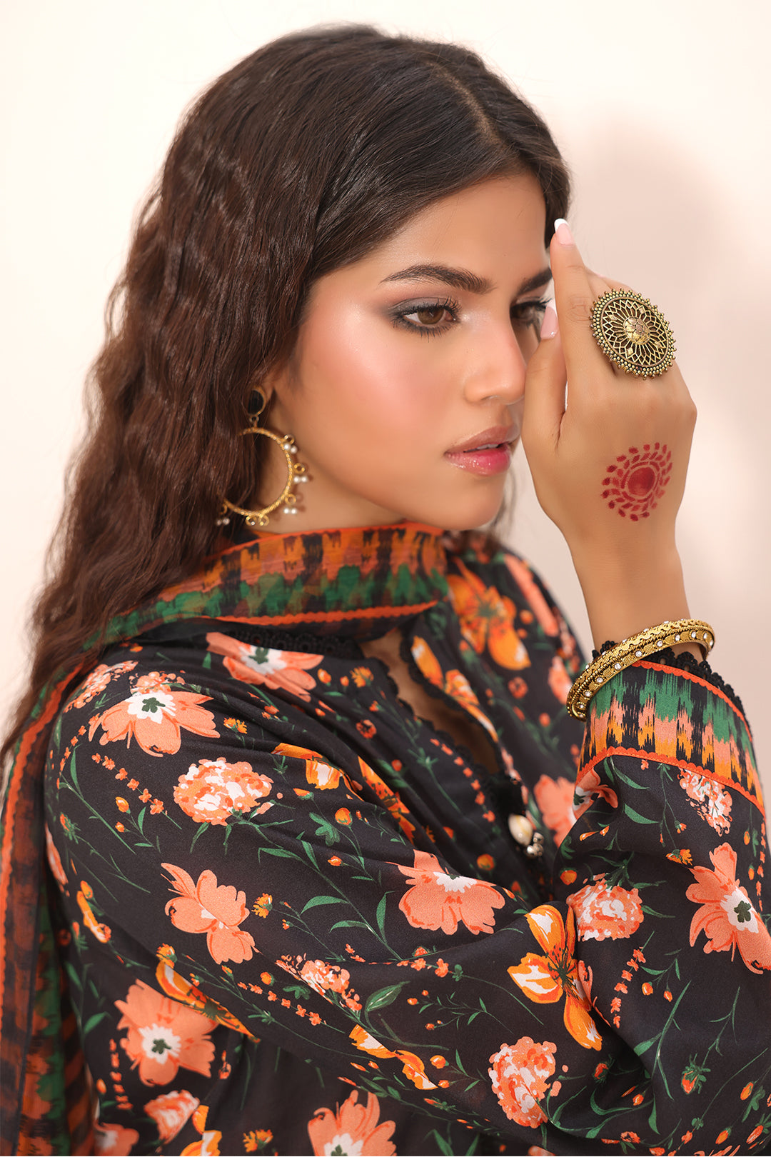 Zellbury | Unstitched 2 Piece Lawn | Shirt Dupatta - 1302 - House Of Hania