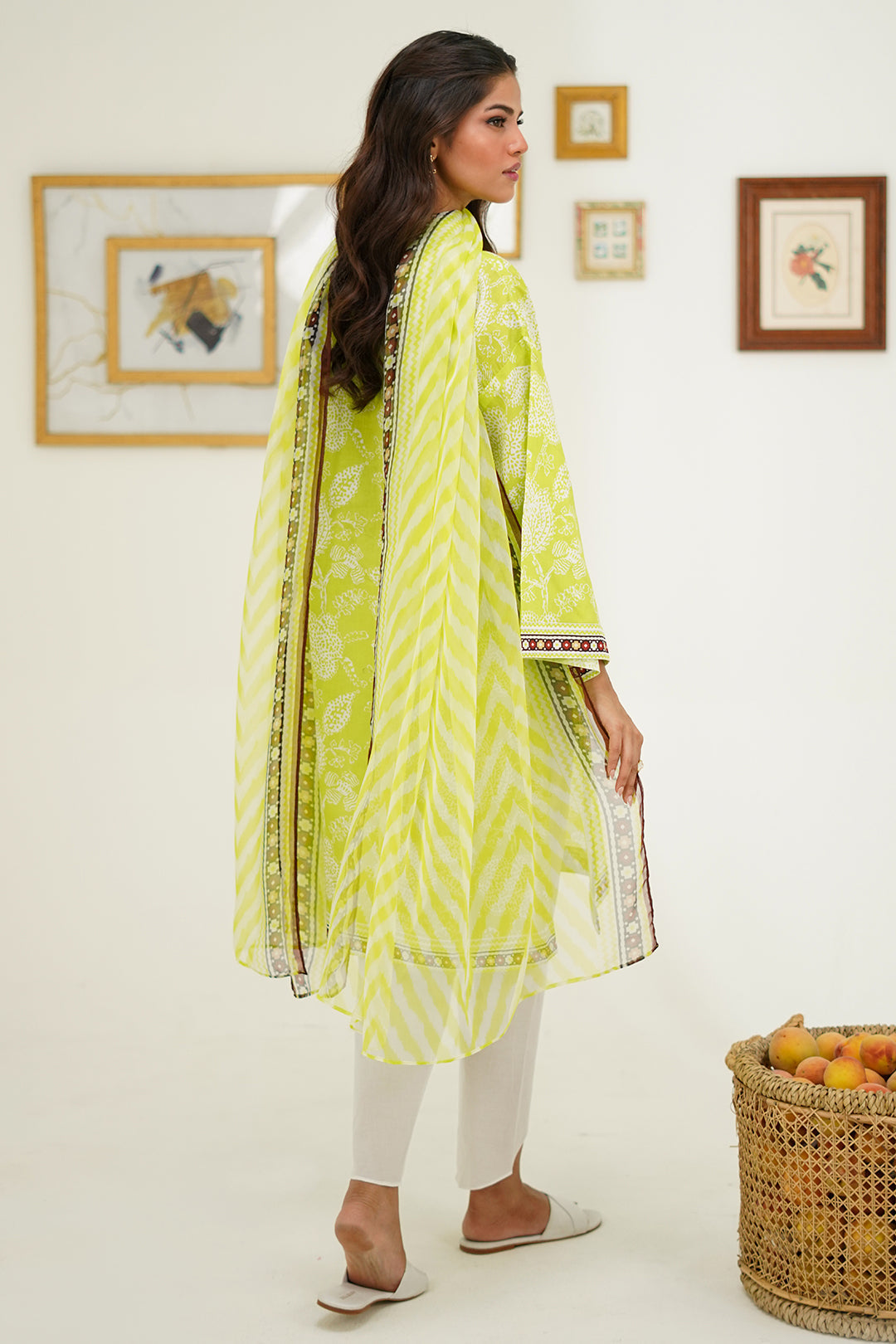 Zellbury | Unstitched 2 Piece Lawn | Shirt Dupatta - 1388 - House Of Hania