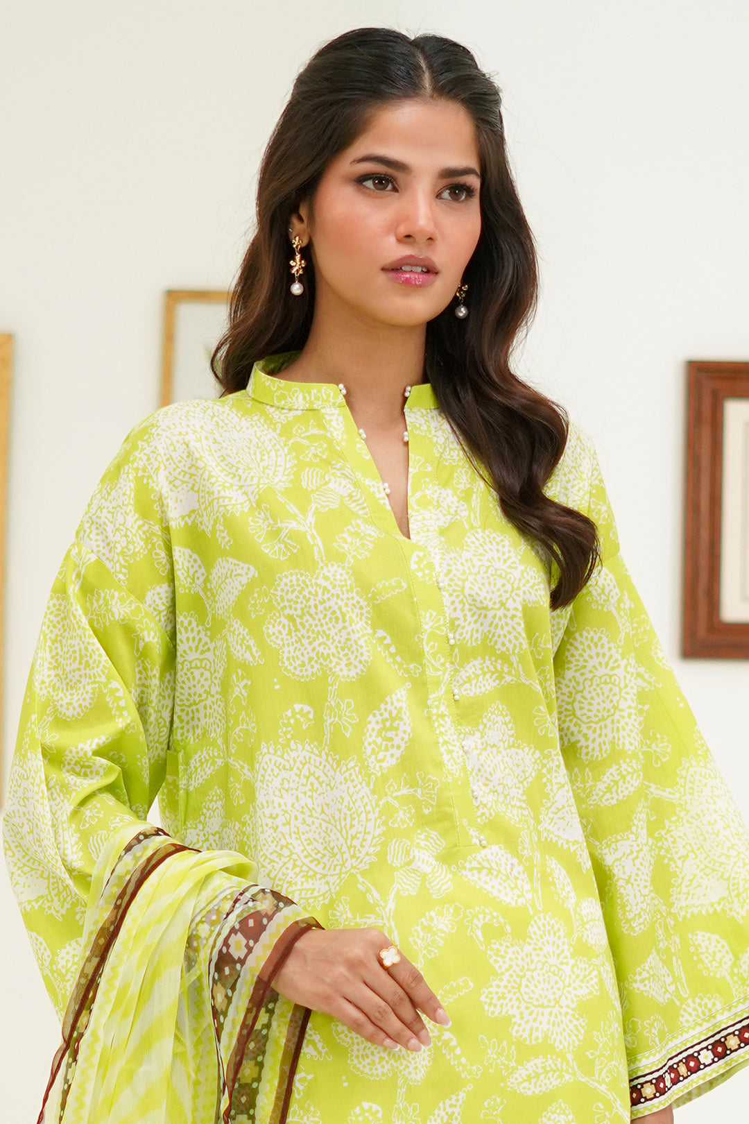 Zellbury | Unstitched 2 Piece Lawn | Shirt Dupatta - 1388 - House Of Hania
