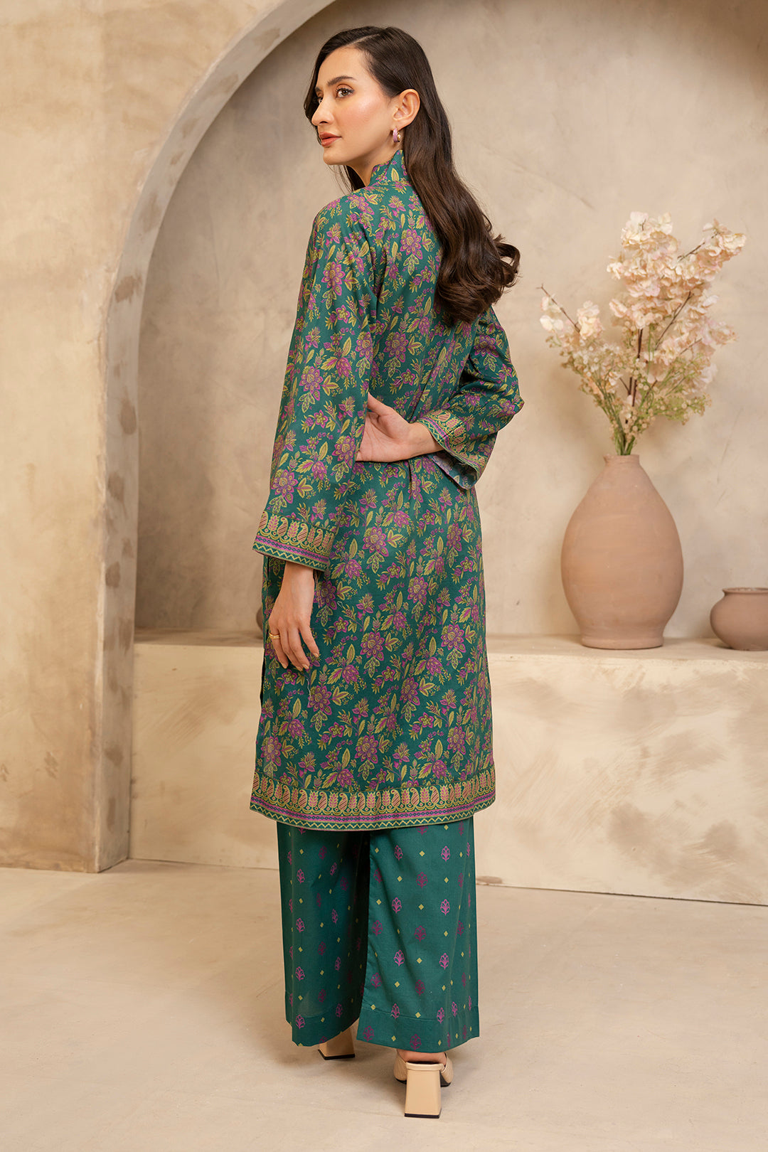 Zellbury | Unstitched 2 Piece Lawn | Shirt Shalwar - 0091 - House Of Hania