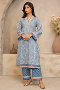 Zellbury | Unstitched 2 Piece Lawn | Shirt Shalwar - 0092 - House Of Hania