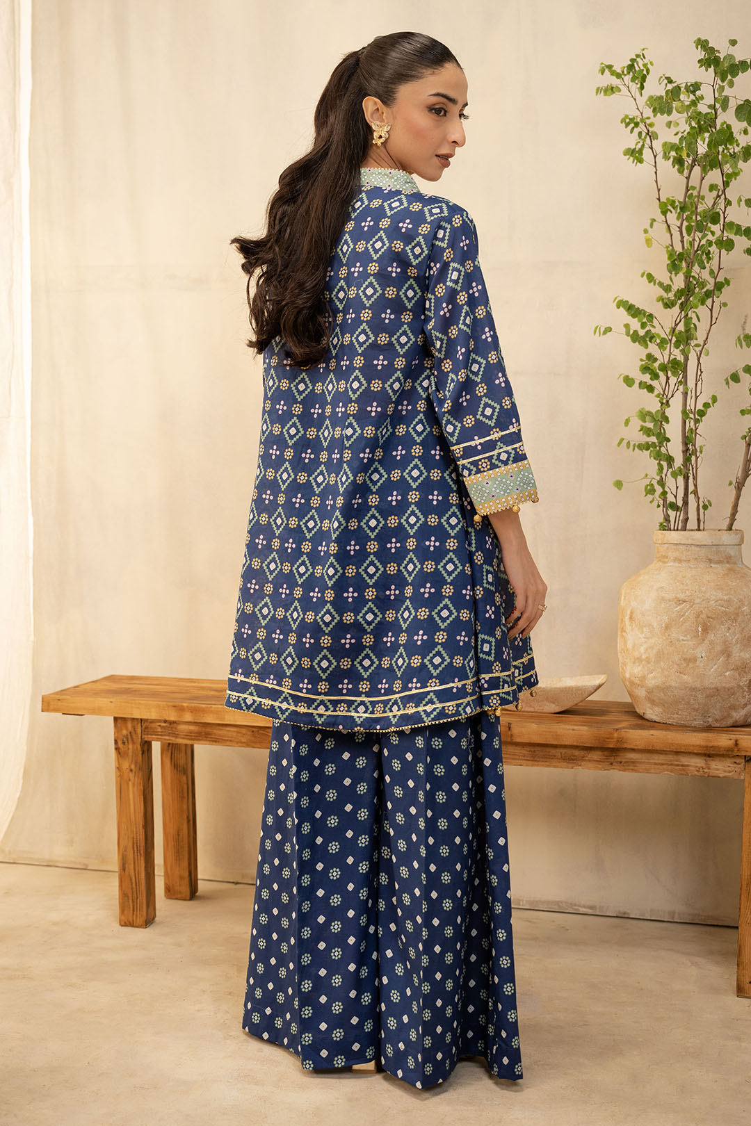 Zellbury | Unstitched 2 Piece Lawn | Shirt Shalwar - 0095 - House Of Hania