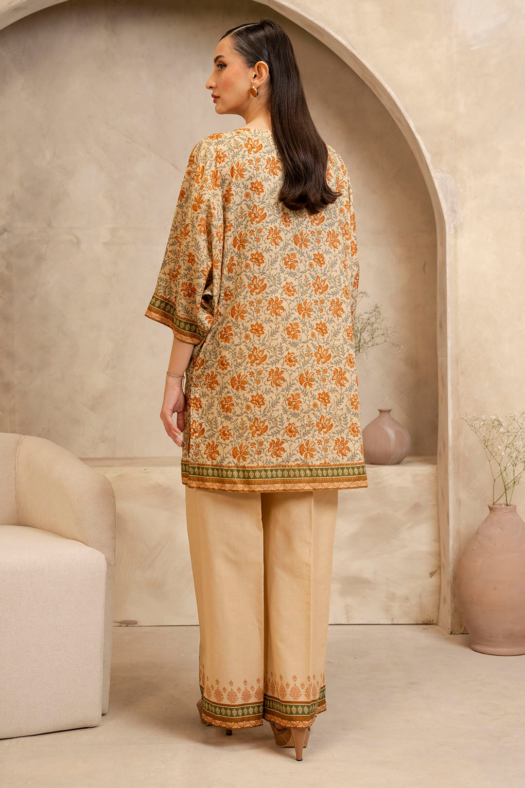 Zellbury | Unstitched 2 Piece Lawn | Shirt Shalwar - 0097 - House Of Hania