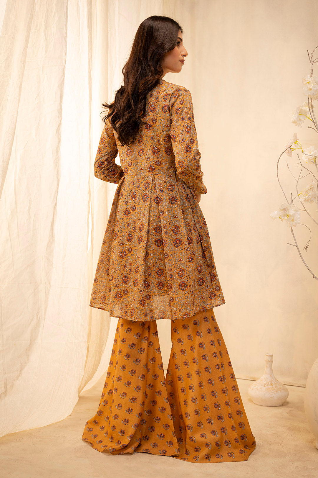 Zellbury | Unstitched 2 Piece Lawn | Shirt Shalwar - 0101 - House Of Hania