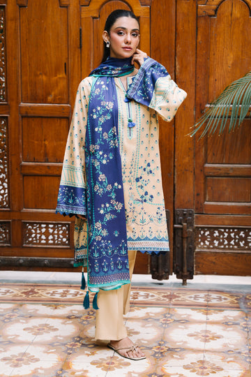 Zellbury | Unstitched 2 Piece Viscose | Shirt Dupatta - 0161 - House Of Hania