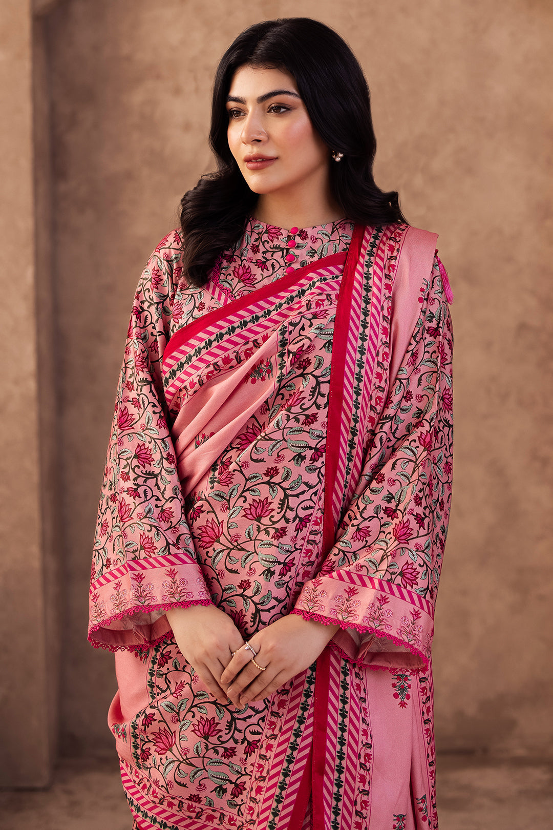 Zellbury | Unstitched 2 Piece Viscose | Shirt Dupatta - 0253 - House Of Hania