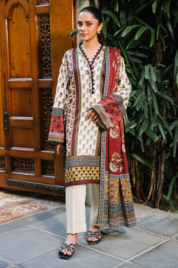 Zellbury | Unstitched 2 Piece Viscose | Shirt Dupatta - 0254 - House Of Hania