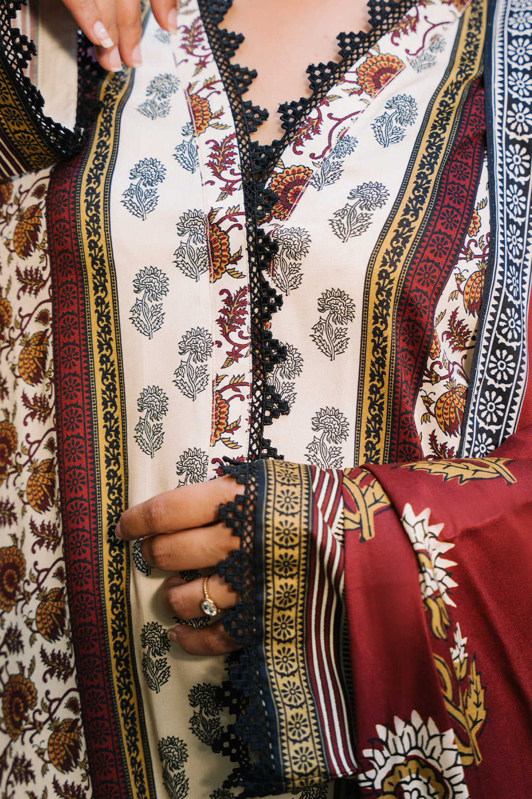 Zellbury | Unstitched 2 Piece Viscose | Shirt Dupatta - 0254 - House Of Hania