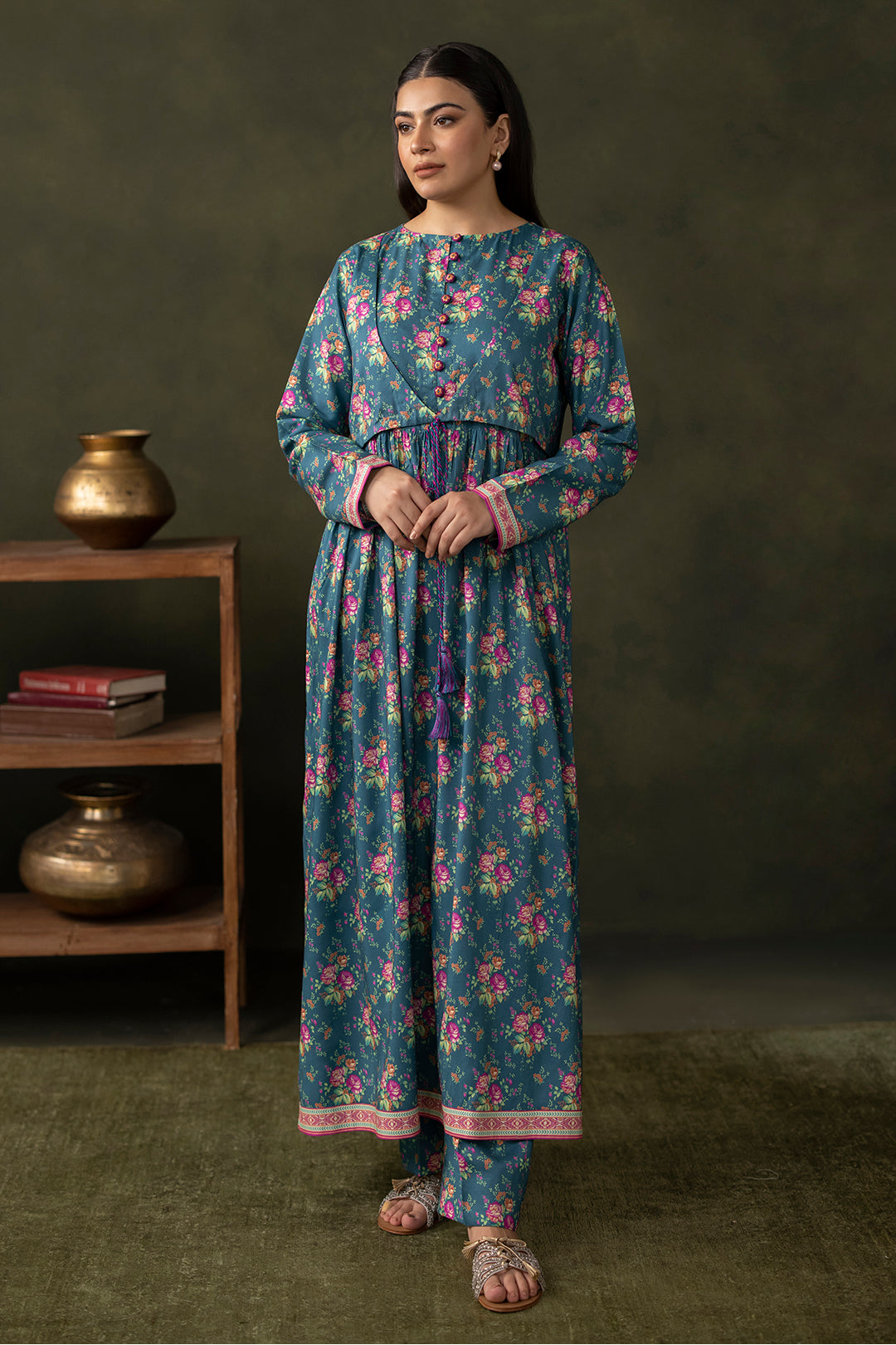 Zellbury | Unstitched 2 Piece Viscose | Shirt Shalwar - 0261 - House Of Hania