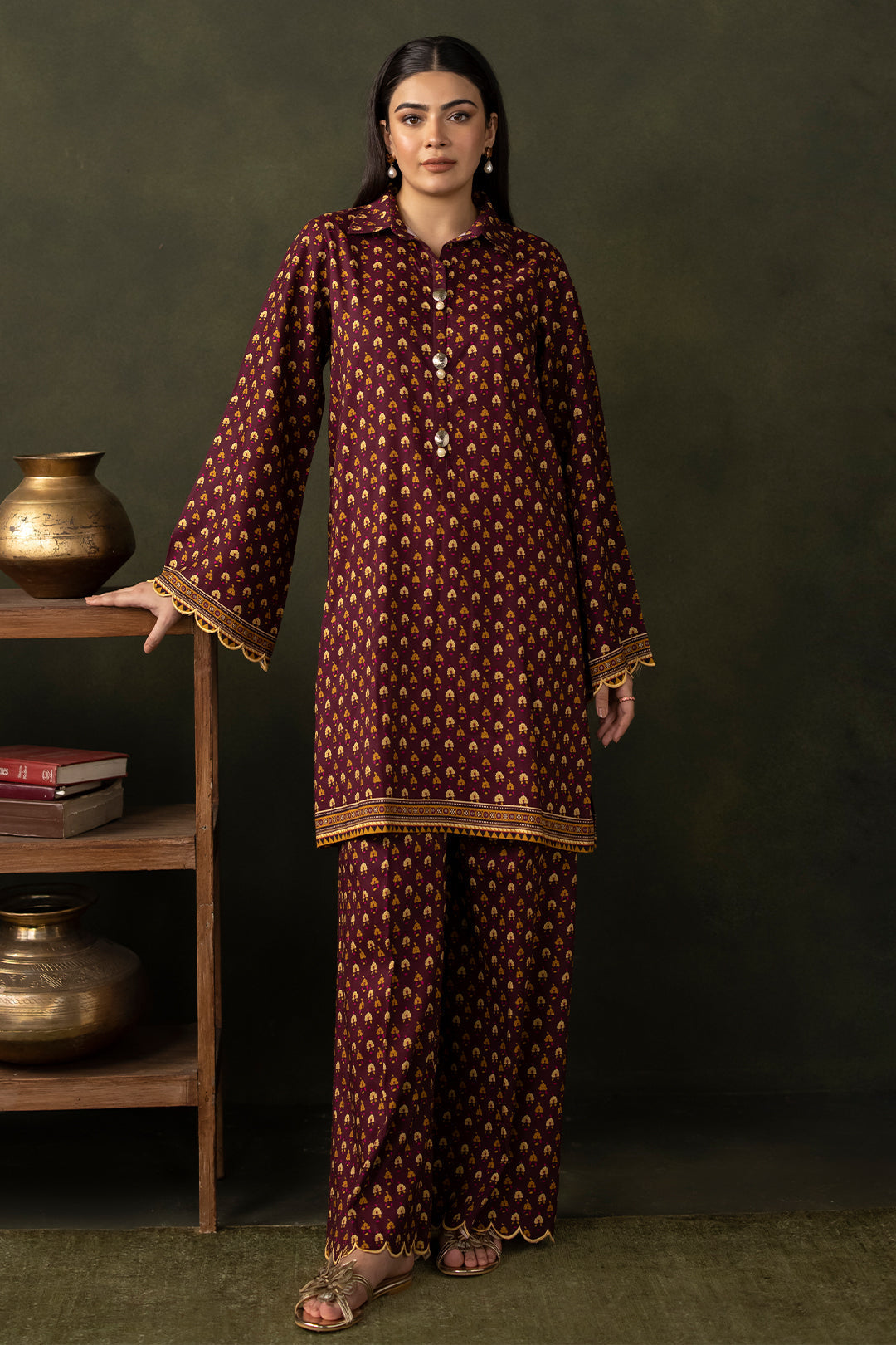 Zellbury | Unstitched 2 Piece Viscose | Shirt Shalwar - 0262 - House Of Hania
