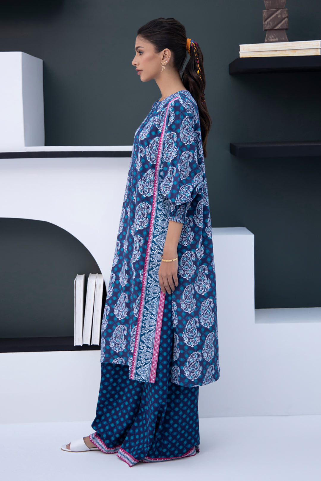 Zellbury | Unstitched 2 Piece Viscose | Shirt Shalwar - 0789 - House Of Hania