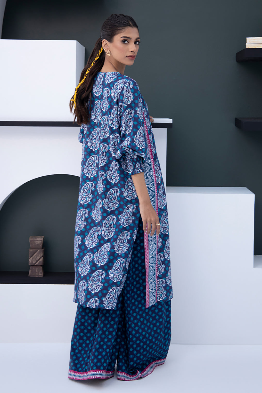 Zellbury | Unstitched 2 Piece Viscose | Shirt Shalwar - 0789 - House Of Hania