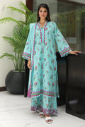 Zellbury | Unstitched 3 Piece Cambric | Embroidered Shirt Shalwar Dupatta - 0067 - House Of Hania