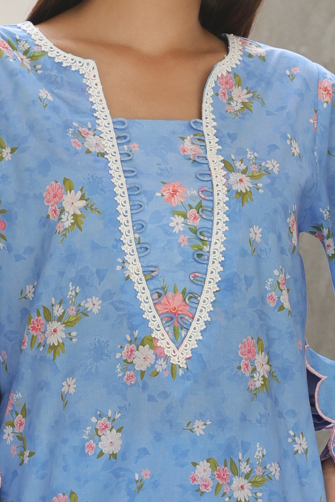 Zellbury | Unstitched 3 Piece Cambric | Embroidered Shirt Shalwar Dupatta - 0068 - House Of Hania