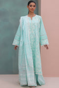 Zellbury | Unstitched 3 Piece Cambric | Embroidered Shirt Shalwar Dupatta - 0073 - House Of Hania