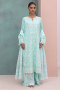 Zellbury | Unstitched 3 Piece Cambric | Embroidered Shirt Shalwar Dupatta - 0073 - House Of Hania