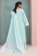 Zellbury | Unstitched 3 Piece Cambric | Embroidered Shirt Shalwar Dupatta - 0073 - House Of Hania