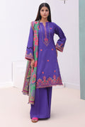 Zellbury | Unstitched 3 Piece Cambric | Embroidered Shirt Shalwar Dupatta - 0082 - House Of Hania