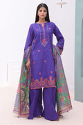 Zellbury | Unstitched 3 Piece Cambric | Embroidered Shirt Shalwar Dupatta - 0082 - House Of Hania