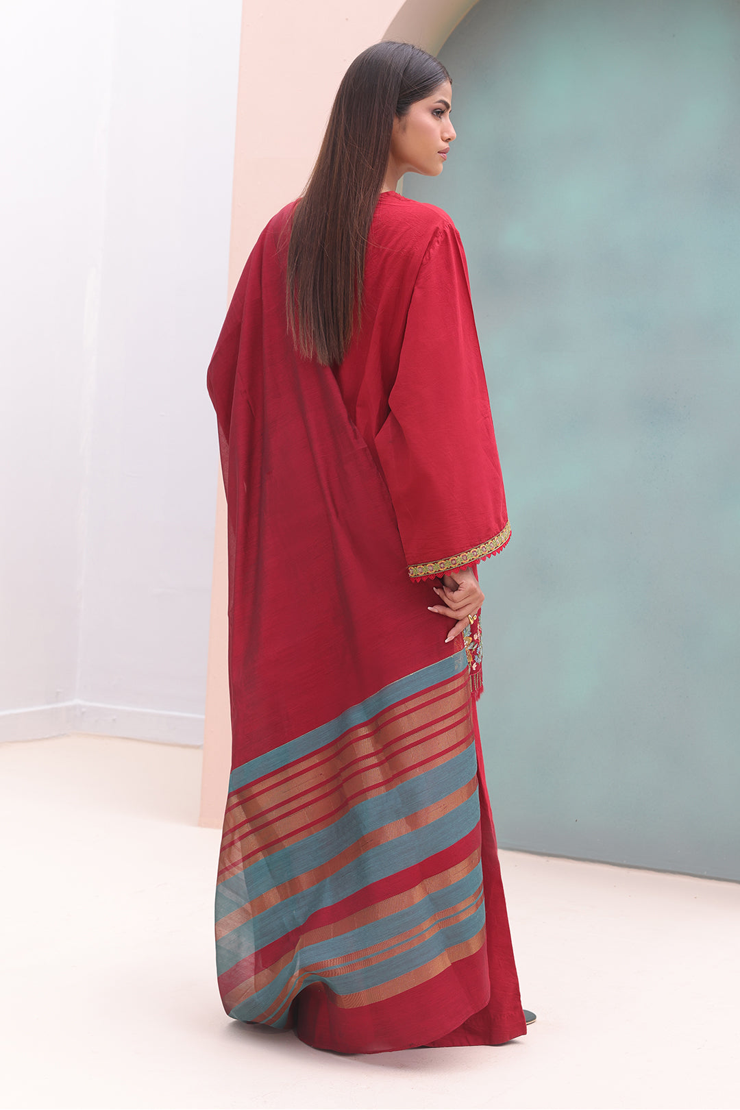 Zellbury | Unstitched 3 Piece Cambric | Embroidered Shirt Shalwar Dupatta - 0083 - House Of Hania