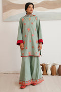 Zellbury | Unstitched 3 Piece Cambric | Embroidered Shirt Shalwar Dupatta - 0149 - House Of Hania