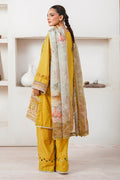 Zellbury | Unstitched 3 Piece Cambric | Embroidered Shirt Shalwar Dupatta - 0156 - House Of Hania