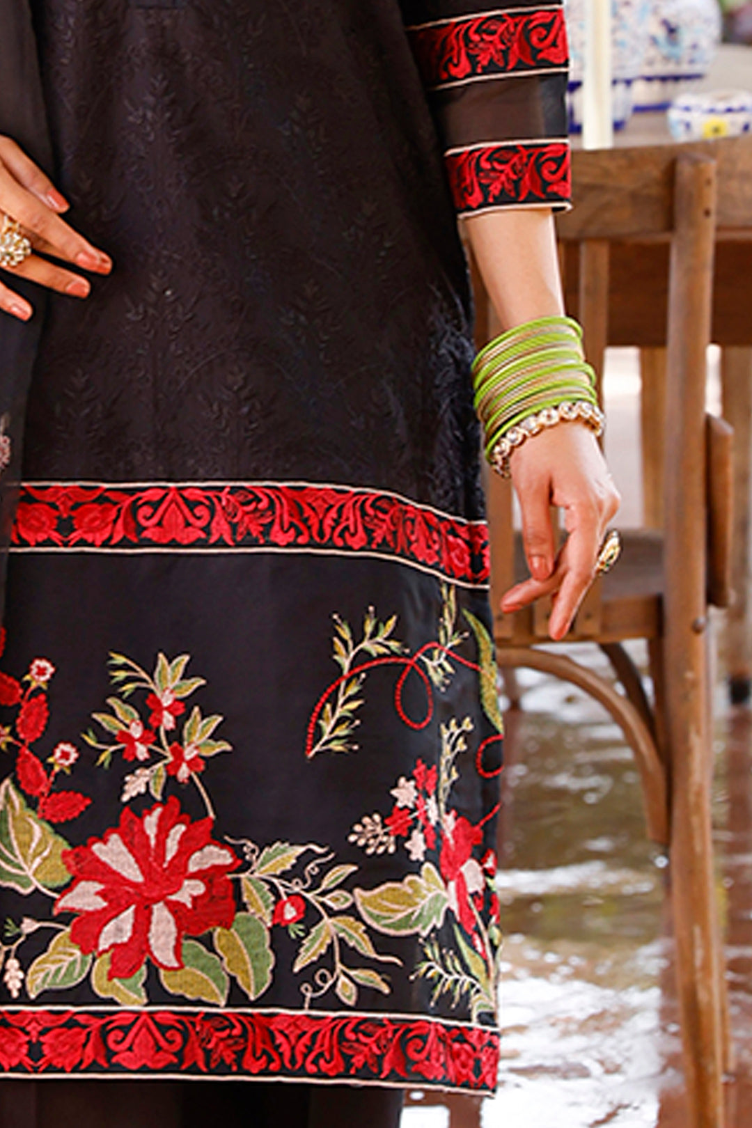 Zellbury | Unstitched 3 Piece Cambric | Embroidered Shirt Shalwar Dupatta - 0283 - House Of Hania