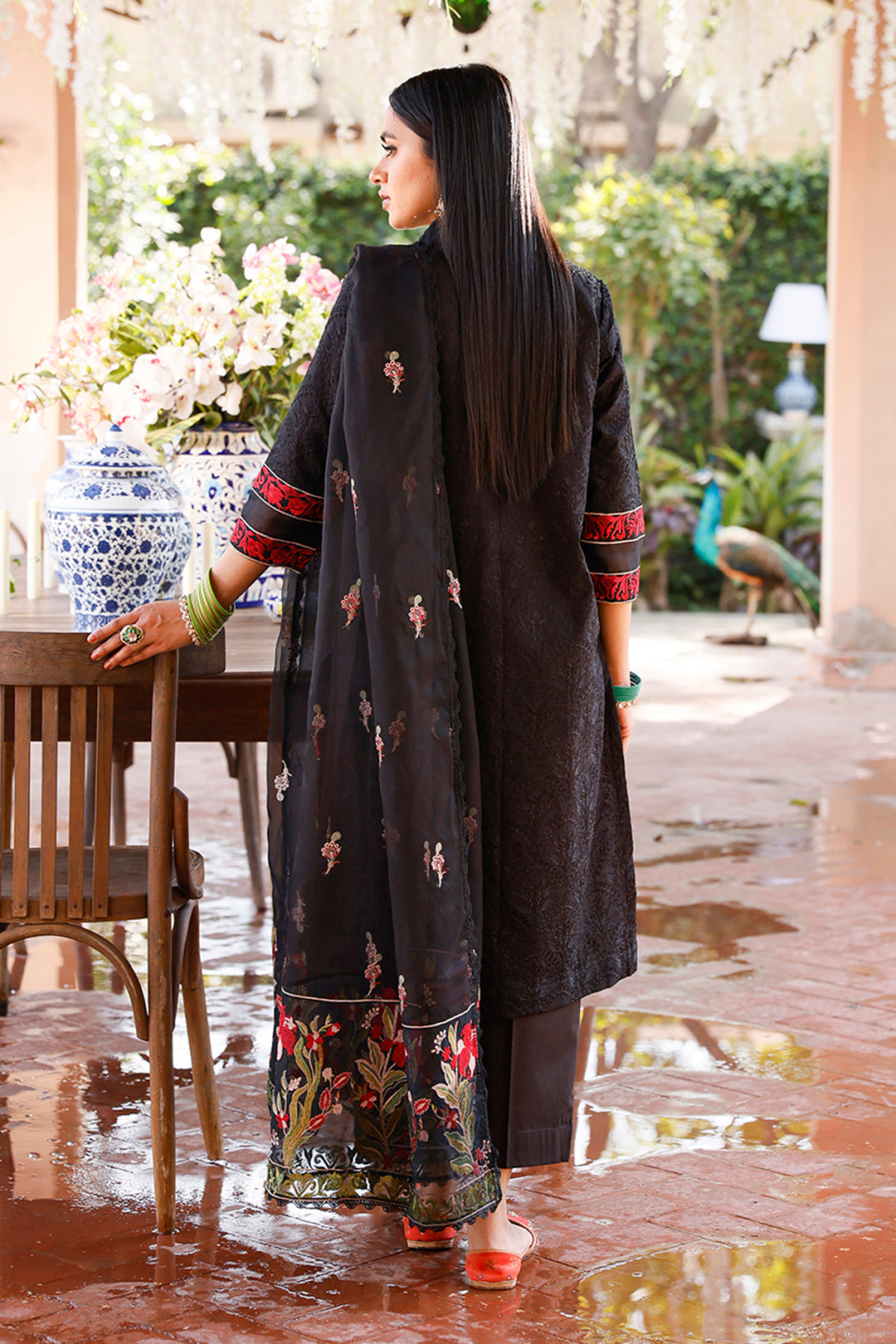 Zellbury | Unstitched 3 Piece Cambric | Embroidered Shirt Shalwar Dupatta - 0283 - House Of Hania