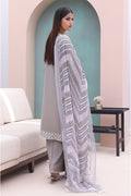 Zellbury | Unstitched 3 Piece Cambric | Embroidered Shirt Shalwar Dupatta - 0601 - House Of Hania