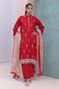 Zellbury | Unstitched 3 Piece Cambric | Embroidered Shirt Shalwar Dupatta - 0602 - House Of Hania