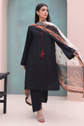 Zellbury | Unstitched 3 Piece Cambric | Embroidered Shirt Shalwar Dupatta - 0605 - House Of Hania