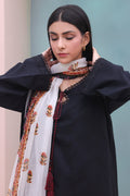 Zellbury | Unstitched 3 Piece Cambric | Embroidered Shirt Shalwar Dupatta - 0605 - House Of Hania
